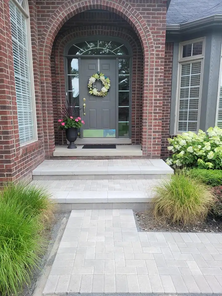 after paver installation by Re-Brick Restoration